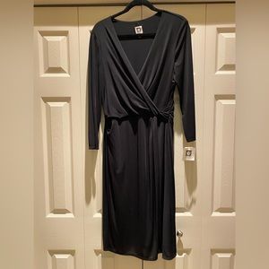 Black Long Sleeve Anne Klein Dress